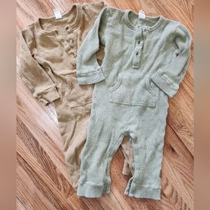 Organic Kate Quinn Thermal Unisex Rompers 18 - 24 months